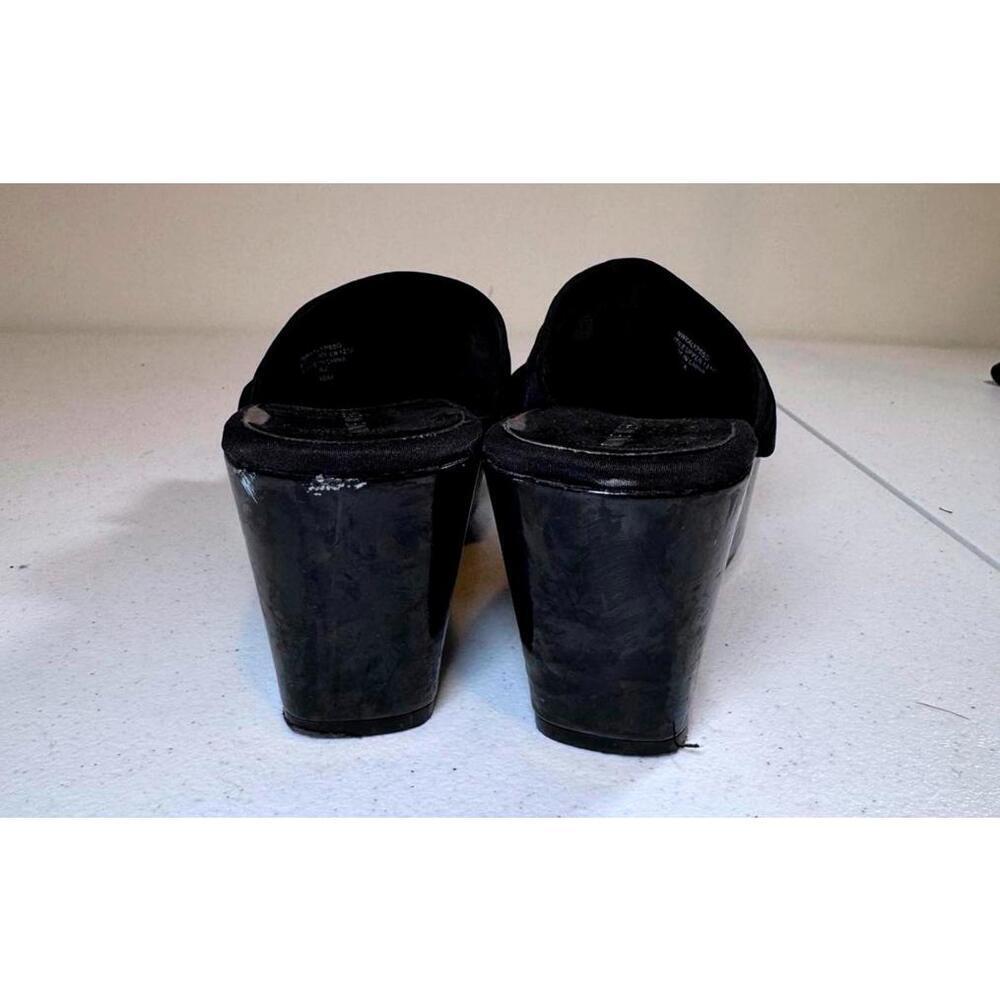 Nine West Black Wedge Slide Sandals - Picture 4 of 6